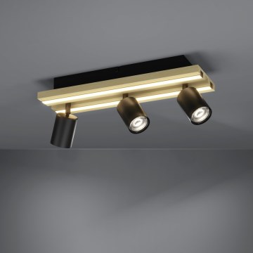 Eglo - Luminaria de focos LED 3xLED/2,2W/230V + 2xLED/1,2W + 2xLED/2W beige/negro
