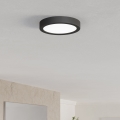 Eglo - Luminaria de techo LED para baño LED/7,5W/230V 2700/4000/6500K Ø 16,6 cm IP44 negra