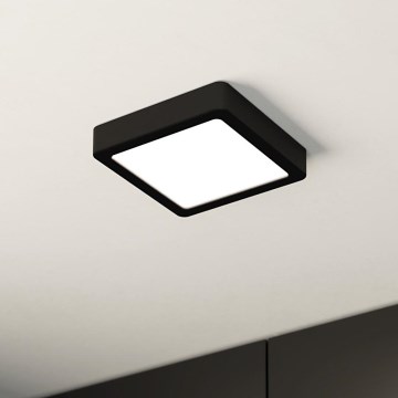 Eglo - Luminaria de techo LED regulable LED/11W/230V negra 16x16 cm