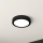 Eglo - Luminaria de techo LED regulable LED/11W/230V negra, diámetro 16 cm