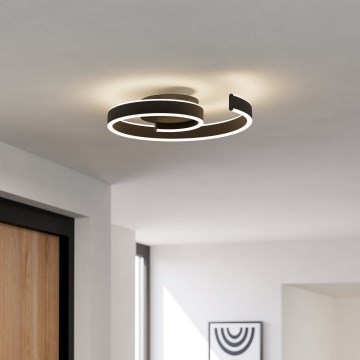 Eglo - Luminaria de techo LED regulable LED/37W/230V 3000-6500K negro