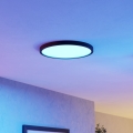 Eglo - Luminaria de techo LED RGBW regulable para baño LED/17,5W/230V 2700-6500K diámetro 38,9 cm IP44 negro