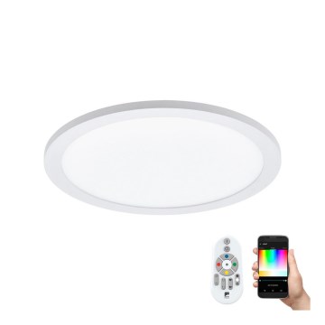 Eglo - Luminaria de techo LED RGBW regulable SARSINA-C LED/16W/230V + mando a distancia