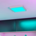 Eglo - Luminaria de techo para baño LED RGBW regulable LED/10,5W/230V 2700-6500K 22x22 cm IP44 blanca