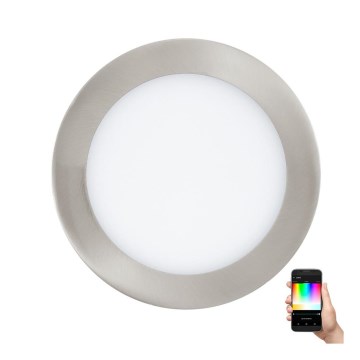 Eglo - Luminaria empotrable LED RGB regulable FUEVA-C LED/10,5W/230V diámetro de 17 cm