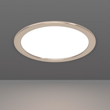 Eglo - Luminaria empotrada LED/18,5W/230V 2700/4000/6500K Ø 21,6 cm cromo mate