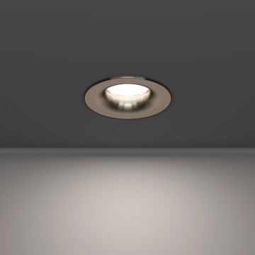 Eglo - Luminaria empotrada LED para baño, 4,9 W, 230 V, 2700/4000/6500 K, Ø 8,8 cm, IP65, cromo mate