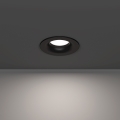 Eglo - Luminaria empotrada LED para baño LED/4,9W/230V 2700/4000/6500K Ø 8,8 cm IP65 negra