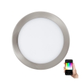 Eglo - Luminaria empotrada LED RGB regulable FUEVA-C LED/15,6W/230V diámetro 22,5 cm