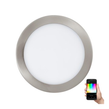Eglo - Luminaria empotrada LED RGB regulable FUEVA-C LED/15,6W/230V diámetro 22,5 cm