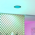Eglo - Luminaria empotrada LED RGBW regulable para baño LED/9,5W/230V 2700-6500K Ø 16,8 cm IP44 negra
