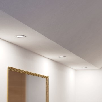 Eglo - Pack de 3 focos empotrables LED para baño, 1xGU10/4,5W/230V, IP44, blanco