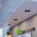 Eglo - Pack de 3 focos empotrables LED regulables, 4,8 W/230 V, Ø 8,8 cm, negro