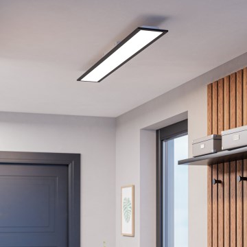 Eglo - Panel LED de montaje en superficie/28W/230V 2700/4000/6500K 120x15 cm negro