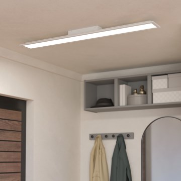 Eglo - Panel LED de superficie 28 W, 230 V, opciones de temperatura de color 2700/4000/6500 K, 120 x 15 cm, blanco