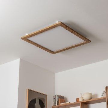 Eglo - Panel LED de superficie SALOBRENA-RW WOOD LED/34W/230V 2700/4000K marrón