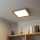 Eglo - Panel LED RGBW regulable de superficie SALOBRENA-C WOOD LED/21W/230V 2700-6500K 49,5x49,5 cm marrón + control remoto