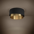 Eglo - Plafón 1xE27/40W/230V negro/dorado