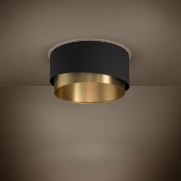 Eglo - Plafón 1xE27/40W/230V negro/dorado