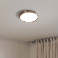Eglo - Plafón LED/14,2 W/230 V 2700/4000/6500 K Ø 27,8 cm cromo mate