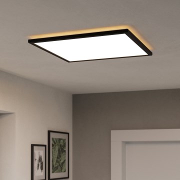 Eglo - Plafón LED de baño LED/17W/230V 2700/4000/6500K 50x50 cm IP44 negro