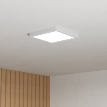 Eglo - Plafón LED para baño 10,5W/230V 2700/4000/6500K 22x22 cm IP44 blanco