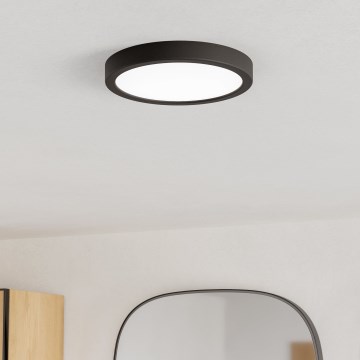 Eglo - Plafón LED para baño LED/11,5W/230V 2700/4000/6500K Ø 21,1 cm IP44 negro