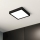 Eglo - Plafón LED para baño LED/17W/230V IP44 negro 21x21 cm