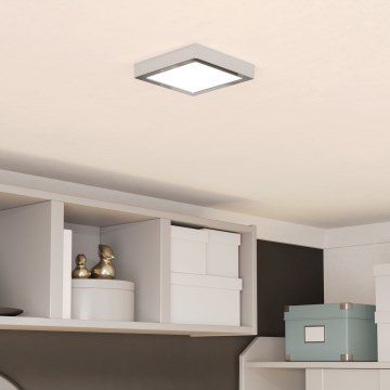 Eglo - Plafón LED para baño LED/7W/230V 2700/4000/6500K 15x15 cm IP44 cromo brillante