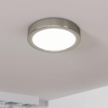 Eglo - Plafón LED regulable LED/11W/230V cromo mate Ø 16 cm