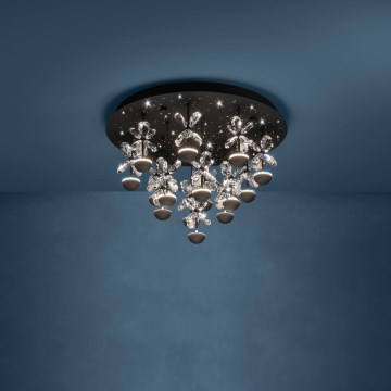Eglo - Plafón LED regulable LED/27W/230V 3000K negro