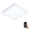 Eglo - Plafón LED regulable para baño LED/16,5W/230V 2700-6500K IP44 ZigBee 21x21 cm