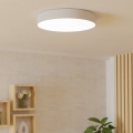 Eglo - Plafón LED RGBW regulable, 26 W, 230 V, 2700–6500 K, Ø 49 cm, blanco