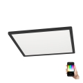 Eglo - Plafón LED RGBW regulable LED/16,5W/230V negro ZigBee