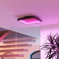 Eglo - Plafón LED RGBW regulable LED/20W/230V 2700-6500K 35x35 cm negro