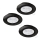 Eglo - SET 3x Lámpara empotrable LED 1xGU10/4W/230V negro