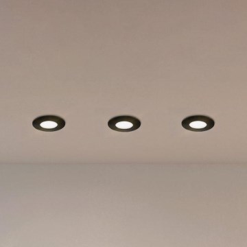 Eglo - SET 3x Lámpara empotrable LED para baños PINEDA LED/4,9W/230V IP44