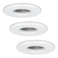 Eglo - SET 3x Lámpara LED de baño IGOA 1xGU10/3,3W/230V IP44