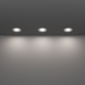 Eglo - Set de 3 lámparas empotrables LED para baño LED/4,9W/230V 2700/4000/6500K Ø 8,8 cm IP65 blanco