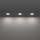 Eglo - Set de 3 lámparas empotrables LED para baño LED/4,9W/230V 2700/4000/6500K Ø 8,8 cm IP65 blanco