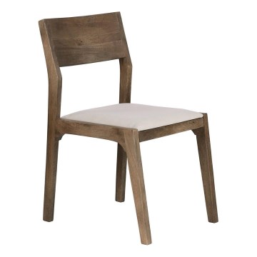 Eglo - Silla de comedor 84x55 cm marrón/crema