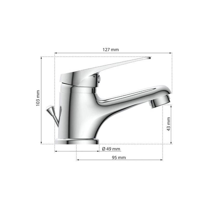 Eisl NI075SCR - Grifo de lavabo SPEED cromo brillante