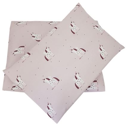 EKO - Ropa de cuna de muselina de algodón UNICORN 2 piezas