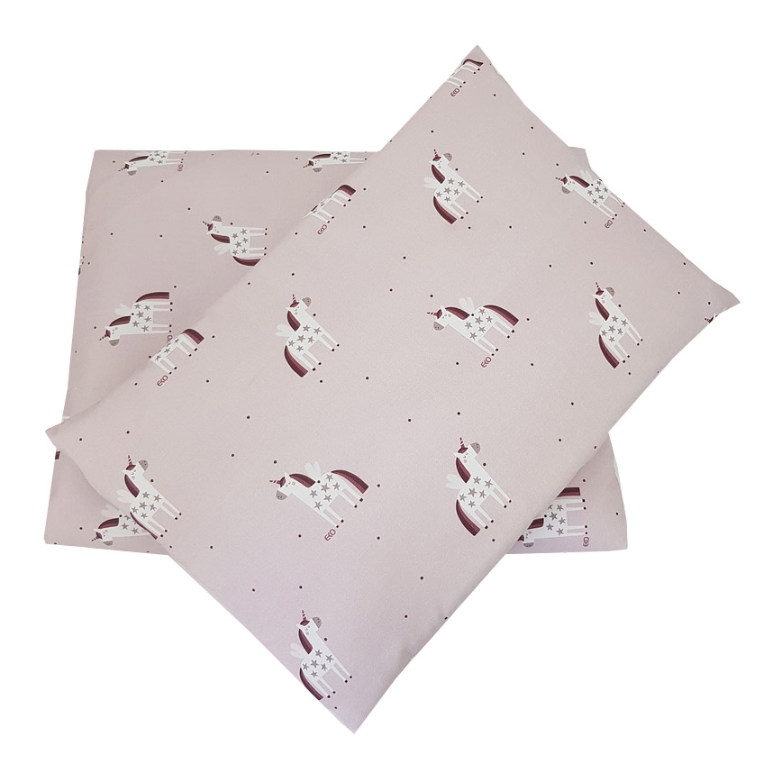 EKO - Ropa de cuna de muselina de algodón UNICORN 2 piezas