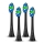 ELDONEX ETB-0002-BK - Pack de 4 cabezales de recambio SENSITIVE para cepillo SonicPro, color negro
