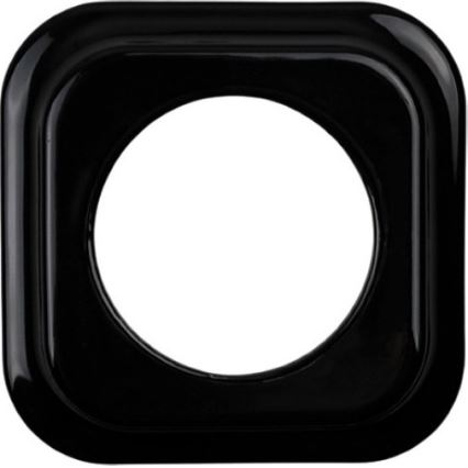 Elhard - Control retro de cerámica para persianas con marco negro
