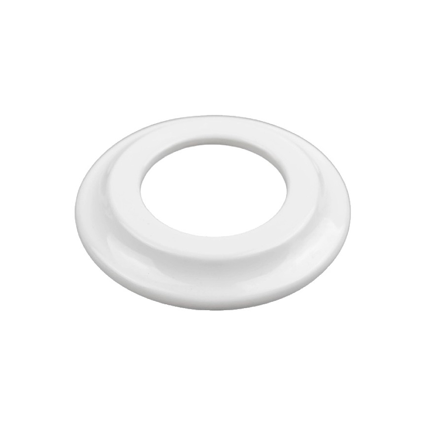Elhard - Enchufe retro de cerámica para uso doméstico con marco 230V blanco
