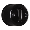 Elhard - Interruptor de pared retro de cerámica para escalera n.º 6, negro