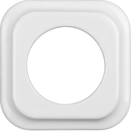 Elhard - Interruptor doble para escalera de cerámica de estilo retro con marco nº 6+6, blanco