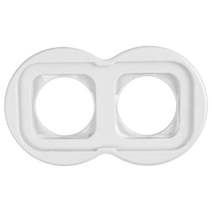 Elhard - Marco cerámico retro doble blanco